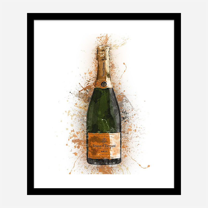 Veuve Abstract Champagne Art Print