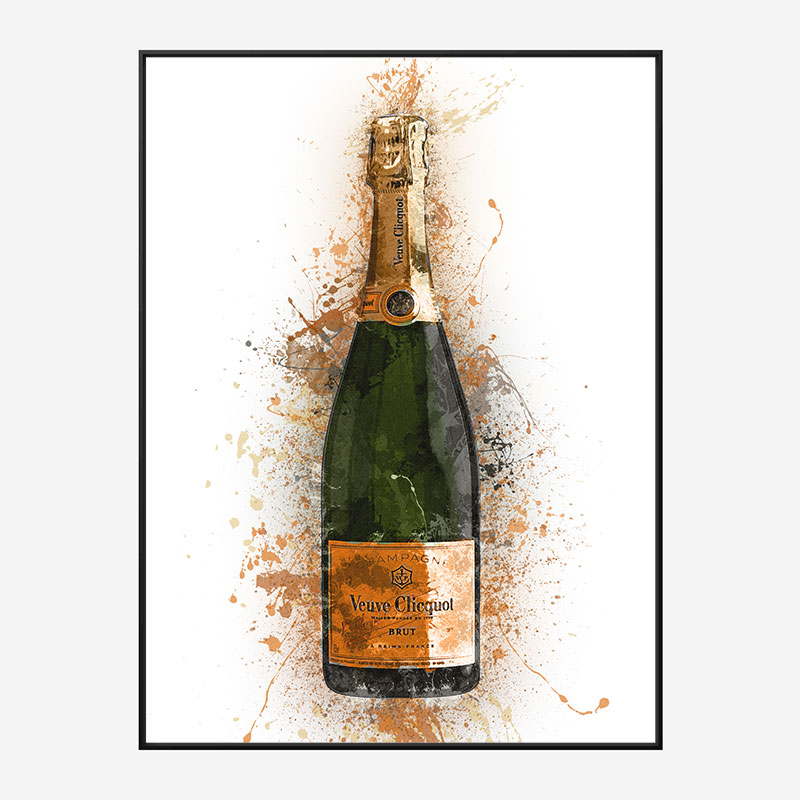 Veuve Abstract Champagne Art Print