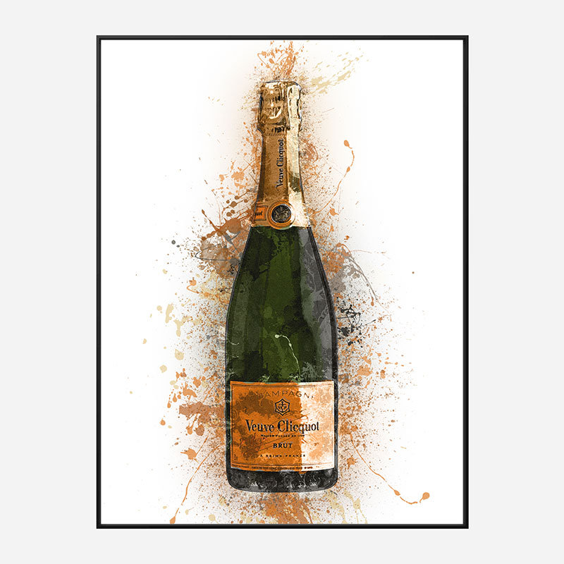 Veuve Clicquot Extra Brut Champagne Art Print