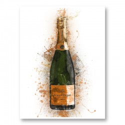 Veuve Abstract Champagne Art Print