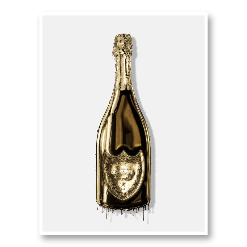 DP Dripping Gold Champagne Art Print