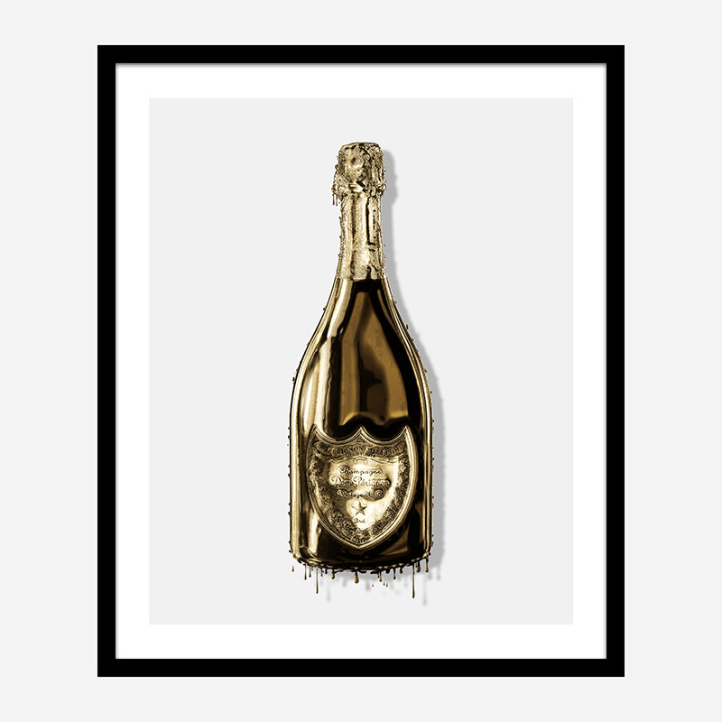 DP Dripping Gold Champagne Art Print