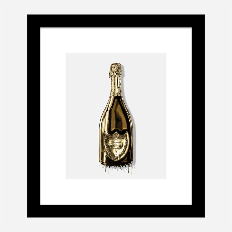 DP Dripping Gold Champagne Art Print