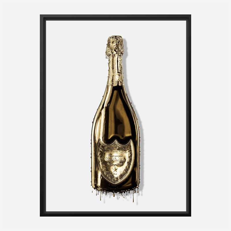 DP Dripping Gold Champagne Art Print