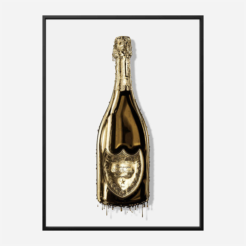 DP Dripping Gold Champagne Art Print