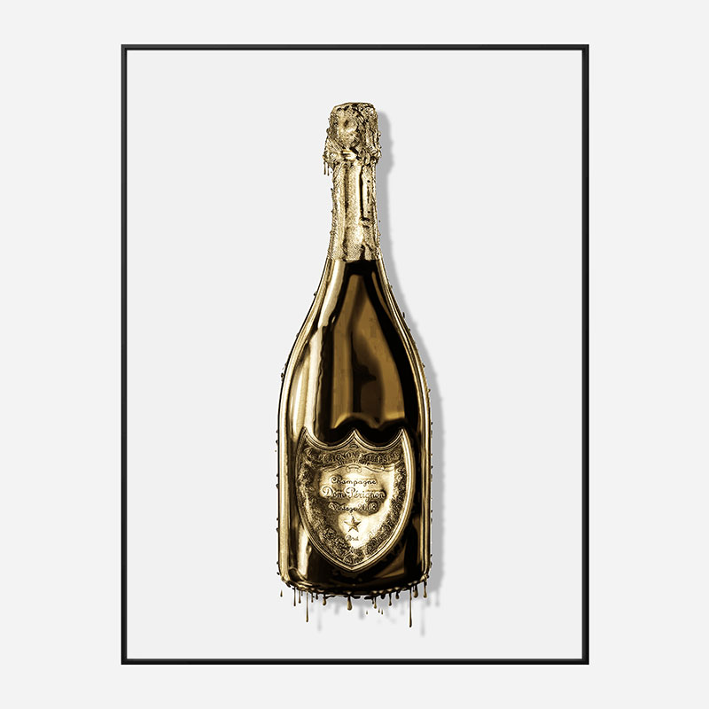 DP Dripping Gold Champagne Art Print