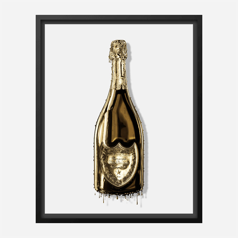 DP Dripping Gold Champagne Art Print