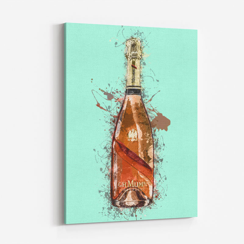 Mumm Champagne Splash Art Print