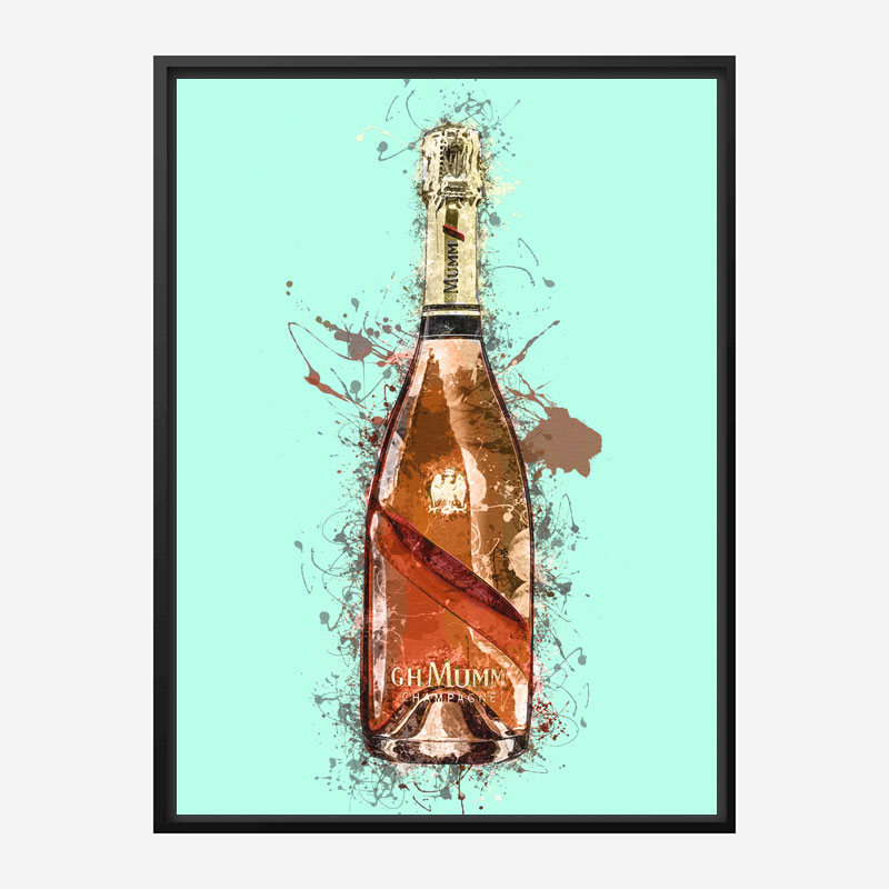 Mumm Champagne Splash Art Print