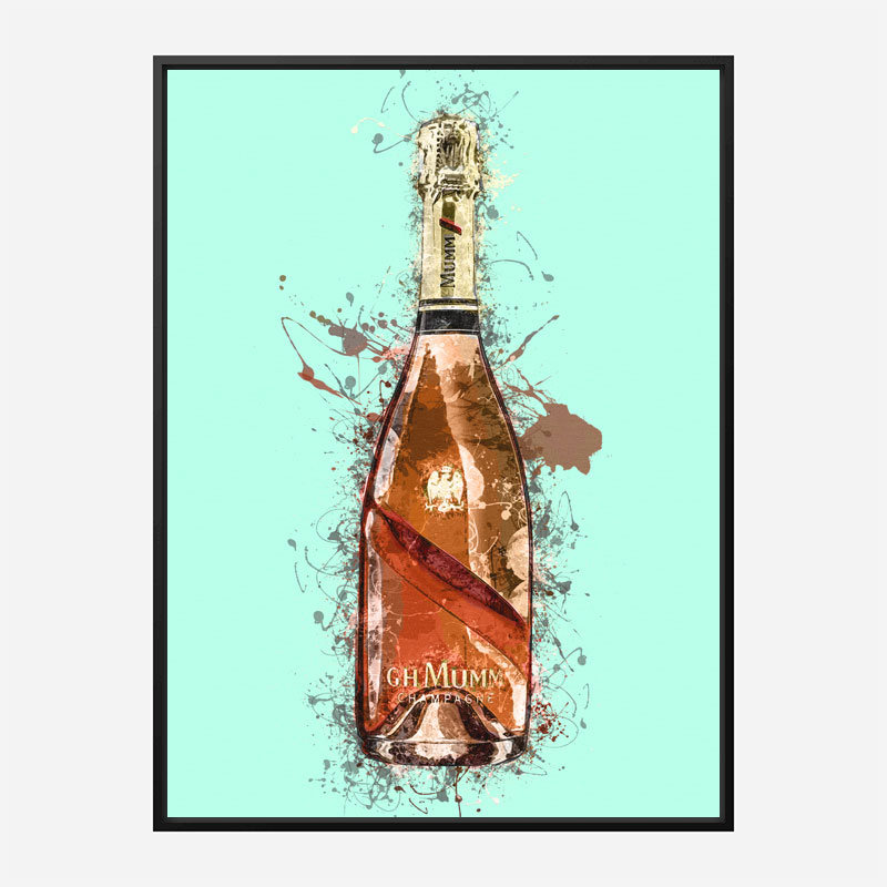 Mumm Champagne Splash Art Print