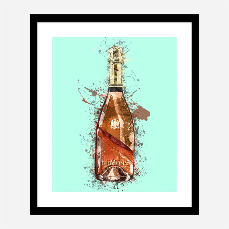 Mumm Champagne Splash Art Print