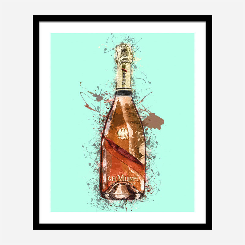 Mumm Champagne Splash Art Print