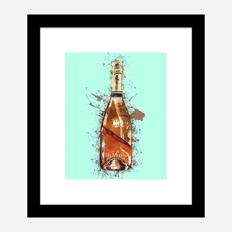 Mumm Champagne Splash Art Print