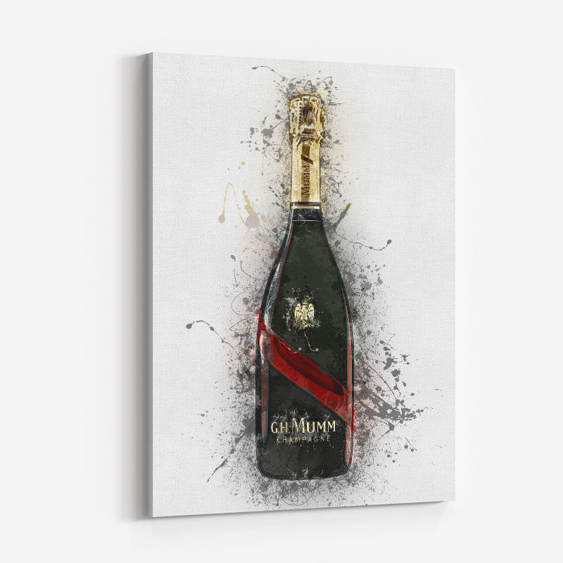 Mumm Grand Champagne Splash Art Print