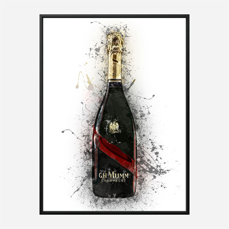 Mumm Grand Champagne Splash Art Print