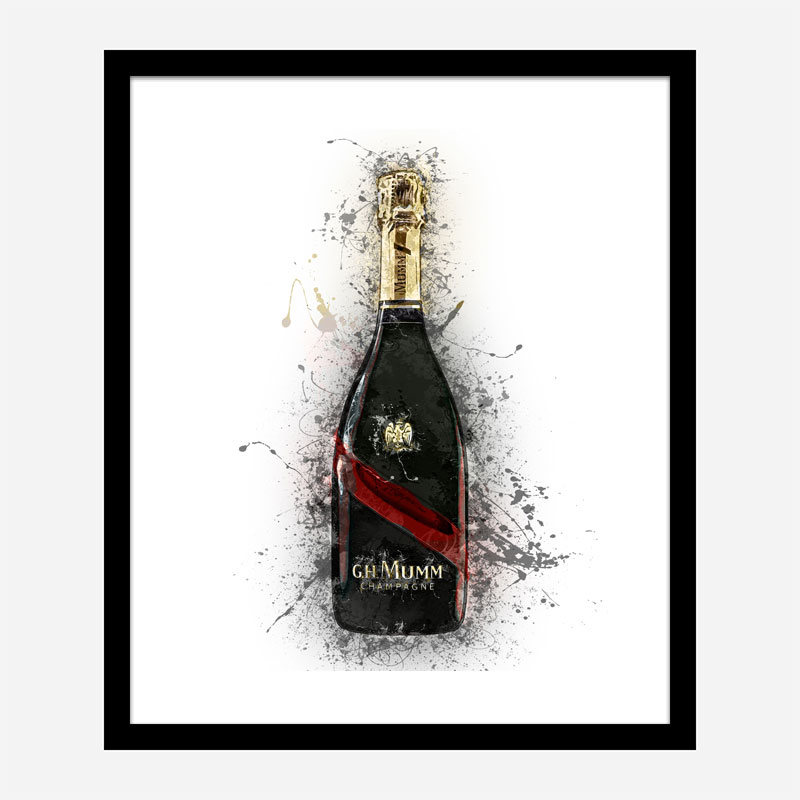 Mumm Grand Champagne Splash Art Print