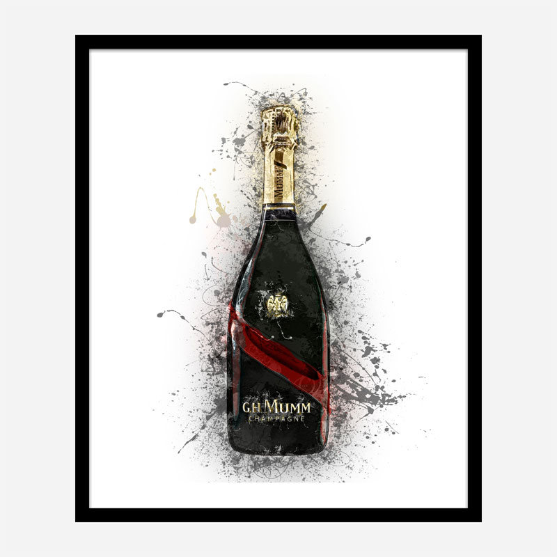 Mumm Grand Champagne Splash Art Print