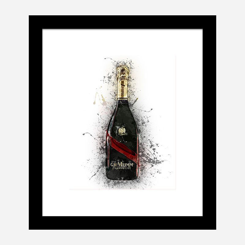 Mumm Grand Champagne Splash Art Print