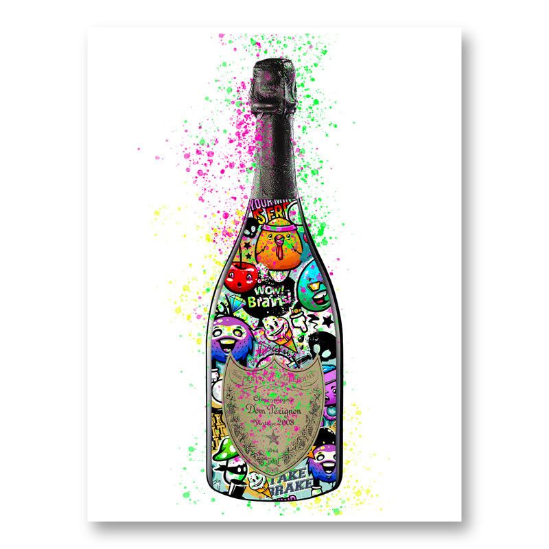 DP Cartoons Champagne Art Print