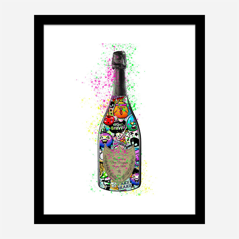 Dom Perignon Cartoons Champagne Art Print