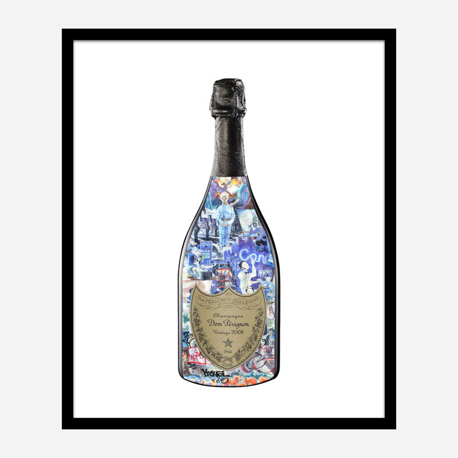 Dom Perignon Graffiti Champagne Art Print