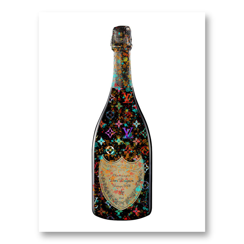 DP LV Splatter Champagne Art Print
