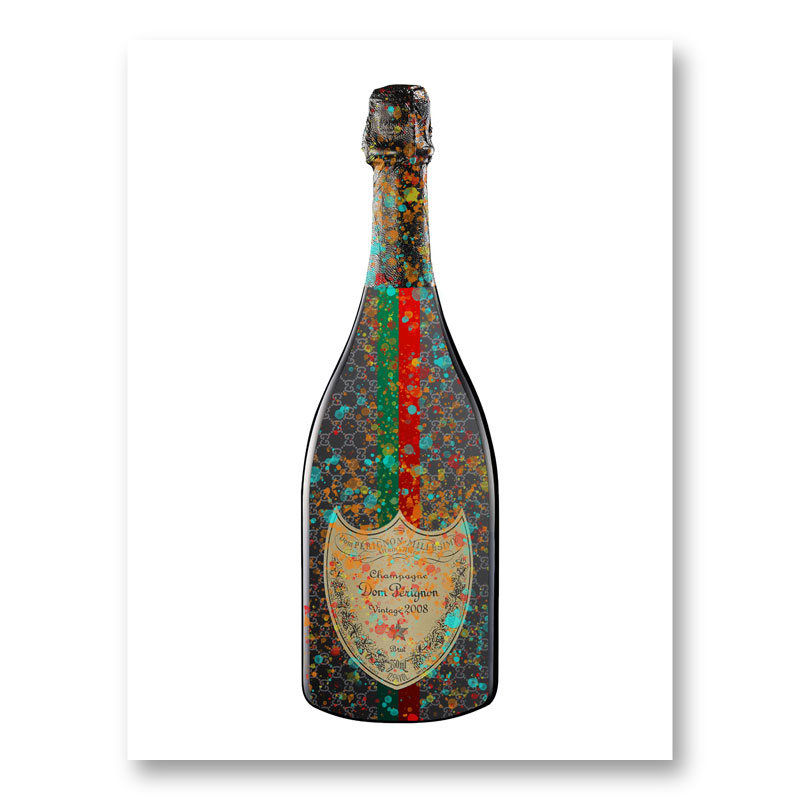 DP Gucci Splatter Champagne Art Print