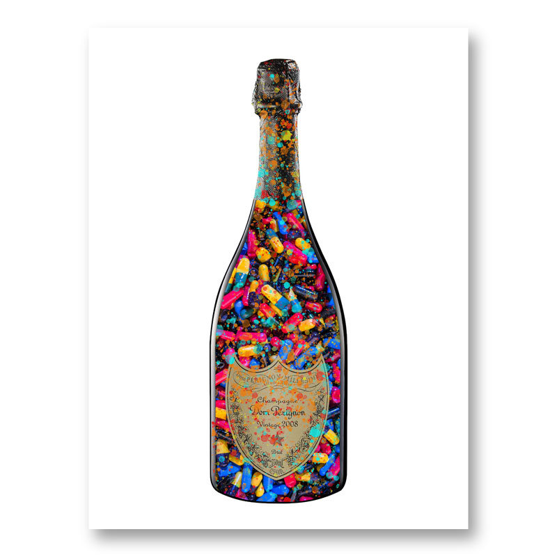 DP Addict Splatter Champagne Art Print