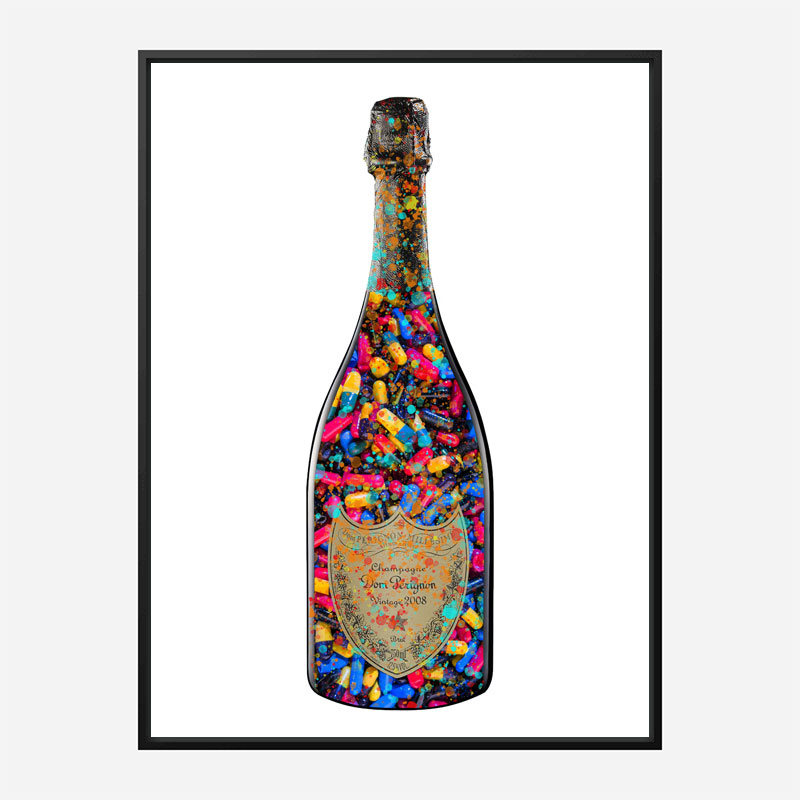 DP Addict Splatter Champagne Art Print