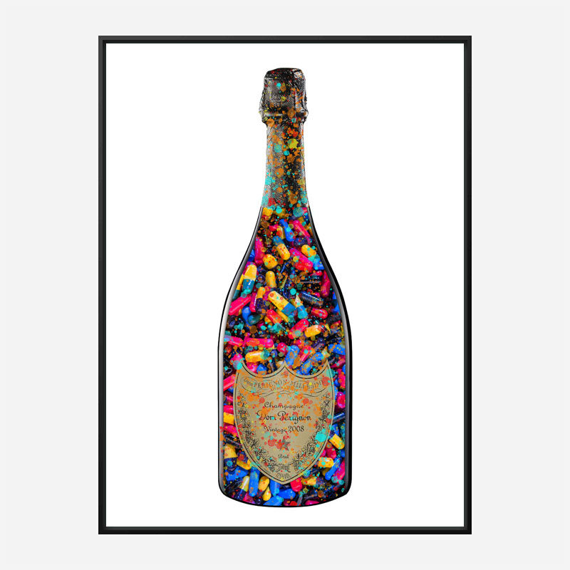 DP Addict Splatter Champagne Art Print