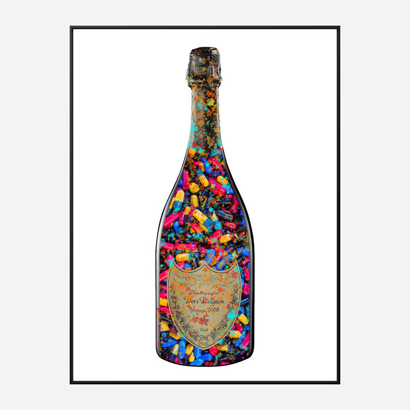 DP Addict Splatter Champagne Art Print