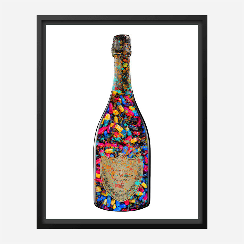 DP Addict Splatter Champagne Art Print