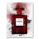 Chanel No 5 Red Perfume Bottle Water Color Art Print