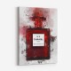 Chanel No 5 Red Perfume Bottle Water Color Art Print