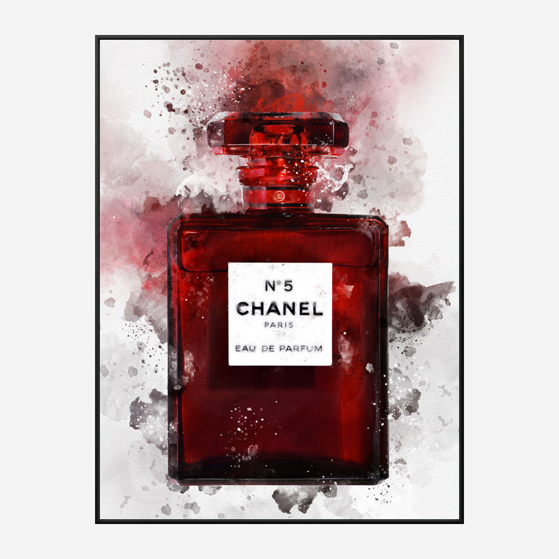 Red Chanel poster  Chanel perfume, Red chanel, Chanel cosmetics