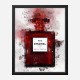 Chanel No 5 Red Perfume Bottle Water Color Art Print