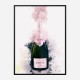 Krug Rose Abstract Champagne Art Print