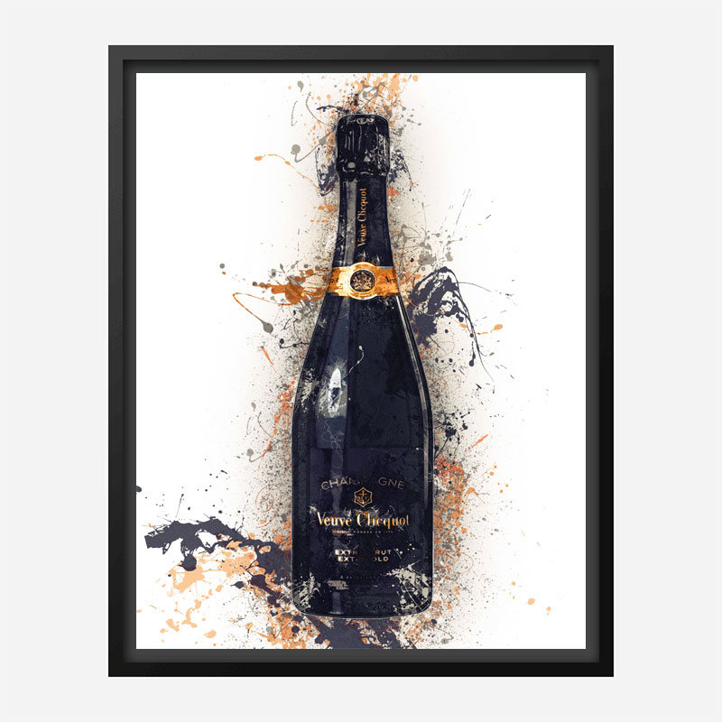 Veuve Clicquot Extra Brut Champagne Art Print