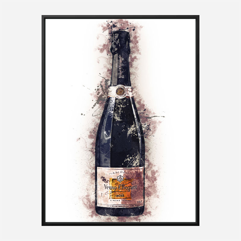 Veuve Clicquot Rose Champagne Art Print