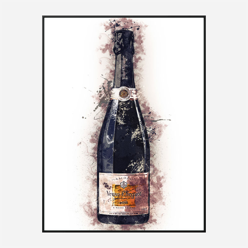 Veuve Clicquot Rose Champagne Art Print