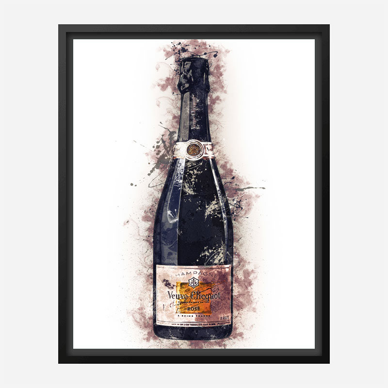 Veuve Clicquot Rose Champagne Art Print