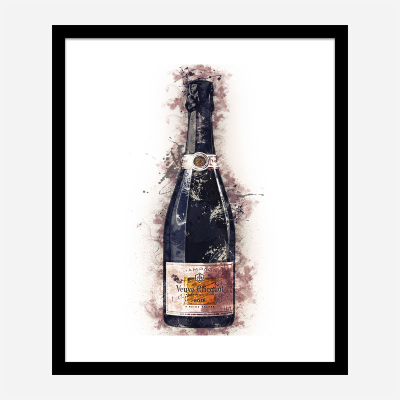 Veuve Clicquot Rose Champagne Art Print