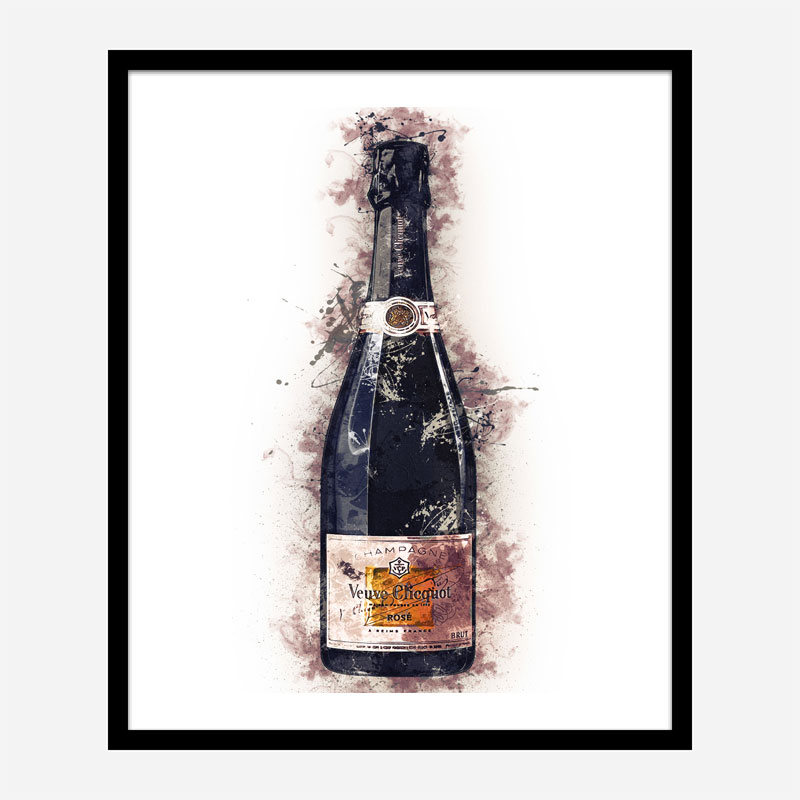 Veuve Clicquot Rose Champagne Art Print