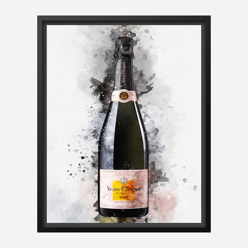 Veuve Clicquot Rose Champagne Art Print