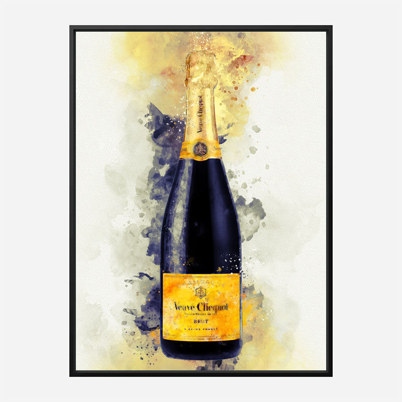 Veuve Clicquot Yellow Label Champagne Art Print