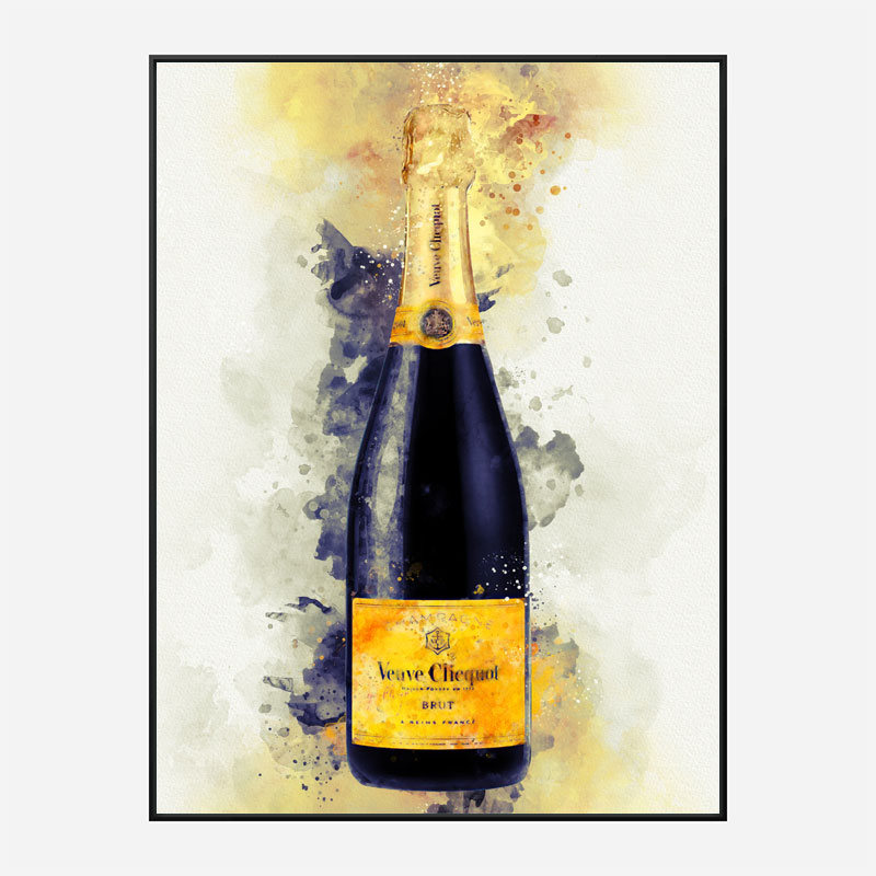 Veuve Clicquot Yellow Label Champagne Art Print