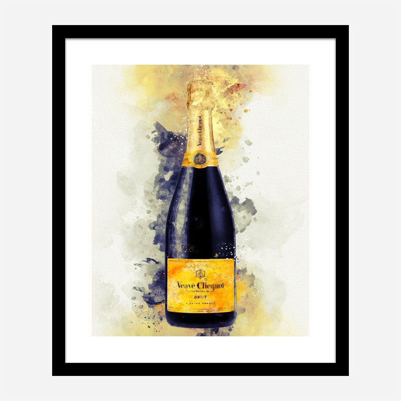 Veuve Clicquot Yellow Label Champagne Art Print