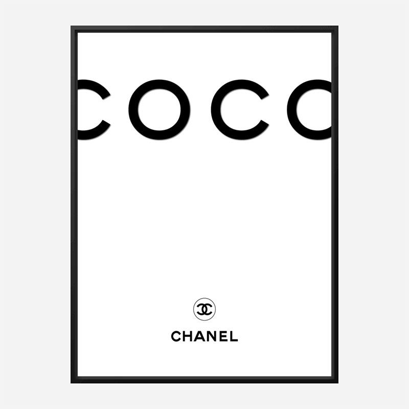 coco chanel frame black