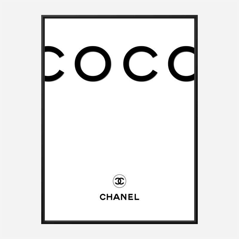 coco chanel wall art framed