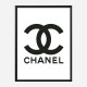 Chanel Logo Wall Art Chanel Logo Wall Art